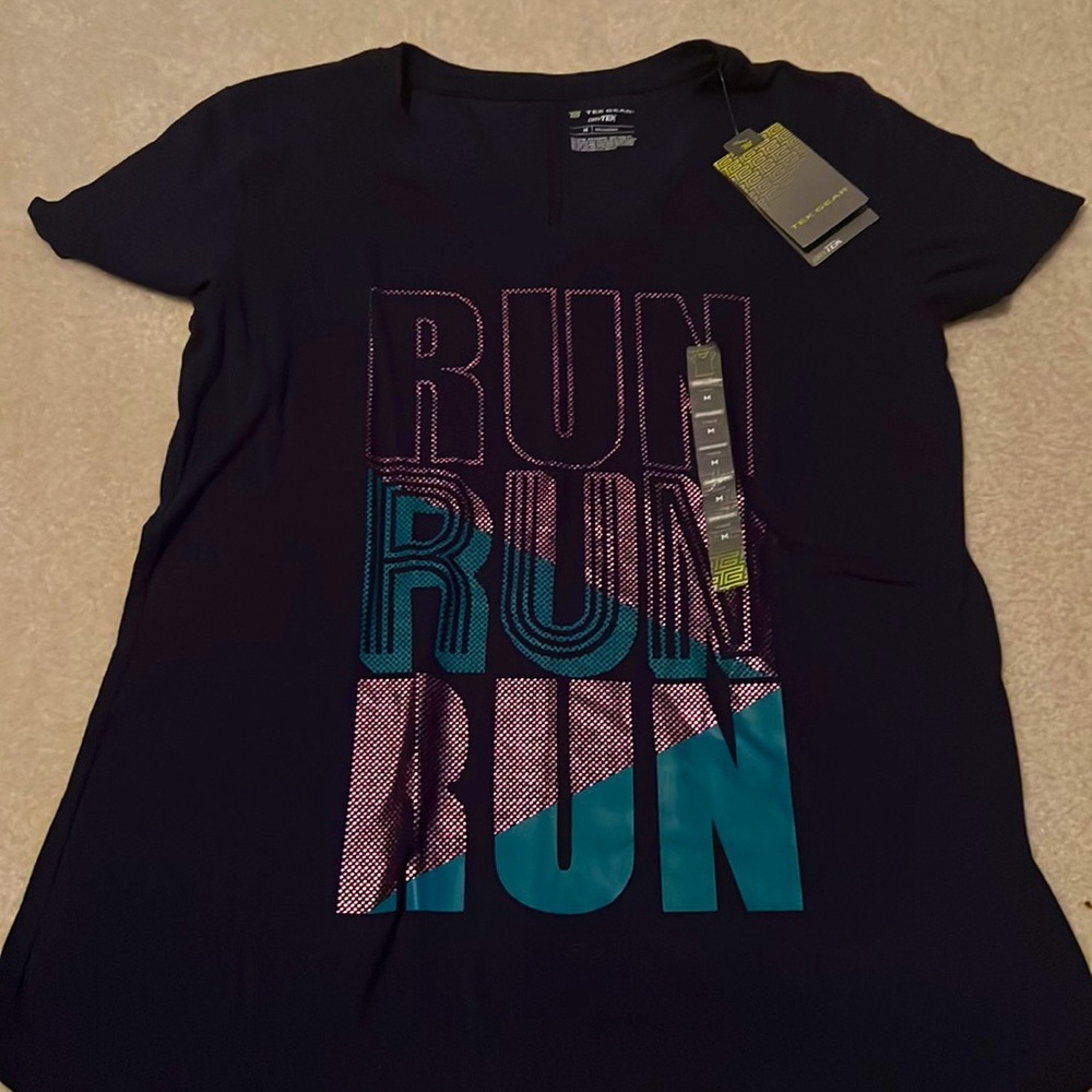 Women size medium. New with tags. Navy short sleeve - Picture 1 of 1